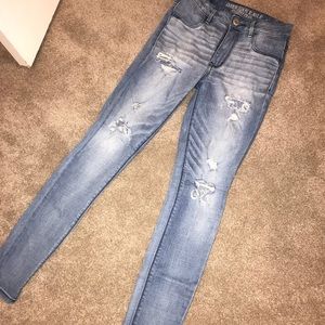 American Eagle sky high jegging